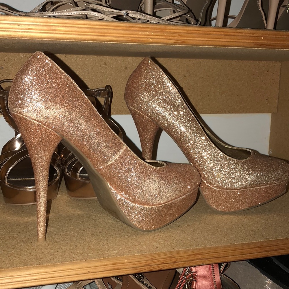 Gold heels